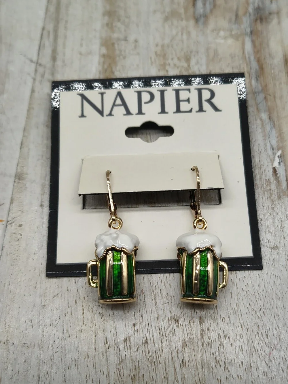 Napier St. Patrick's Beer Earrings